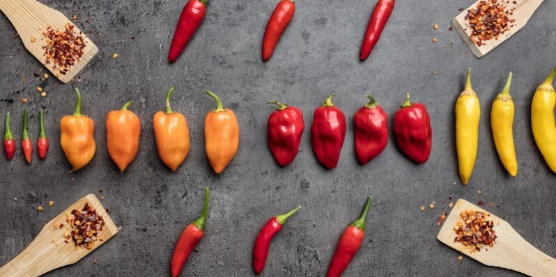 Olika typer av chilli